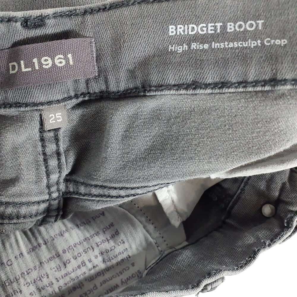 Bloomingdale's Classic Grey Bridget Boot Denim Jeans Size 25 - Picture 5 of 5